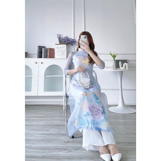 🥰 Áo dài cách tân cao cấp 4 tà đẹp dự tiệc hàng thiết kế giá sỉ. ảnh thật 100%