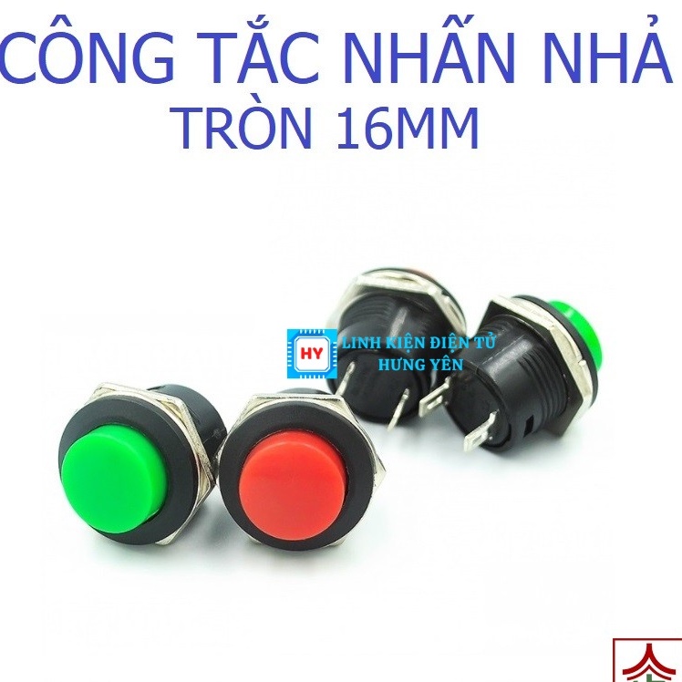 Công Tắc Nút Nhấn Nhả 2 Chân R13-507