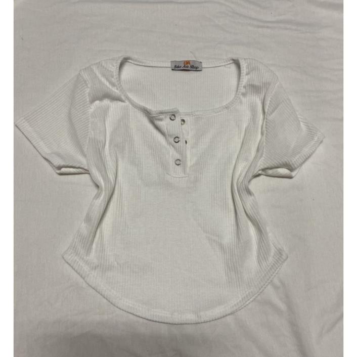 Áo croptop nữ cổ vuông kiểu cài cúc phối hoa , cầu vòng [Hàng Đẹp] | BigBuy360 - bigbuy360.vn