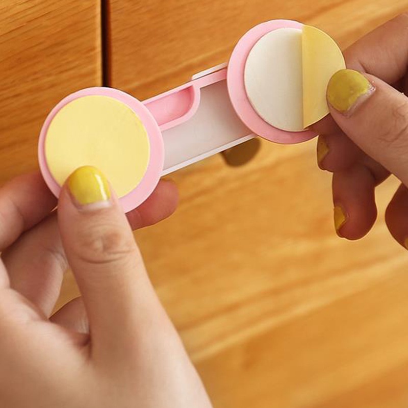 Khóa Cửa Tủ/Ngăn Kéo/Tủ Lạnh Bảo Vệ An Toàn Chống Kẹt Tay Cho Bé