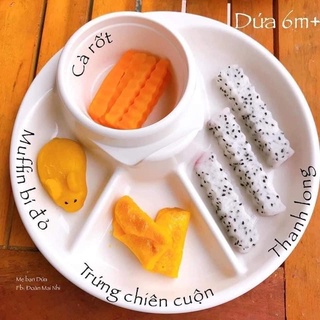 Khay Tròn Ăn Dặm Kiểu Nhật BLW