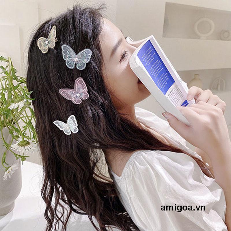 ✨✨Kẹp tóc hình con bướm Kiểu tóc kẹp tóc Hàn Quốc