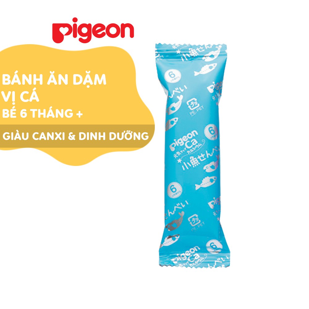 Bánh ăn dặm cho bé vị cá Pigeon 24g (6 túi/hộp)