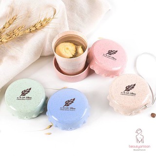 Cốc nhựa xếp cao cấp nắp in hình chiếc lá nhỏ gọn tiện dụng