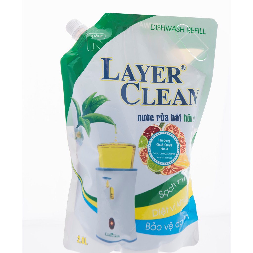 Túi châm nước rủa chén bát Layer Clean 2L