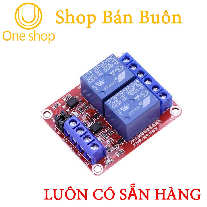 Module Relay 24VDC 1/2 Kênh High/Low