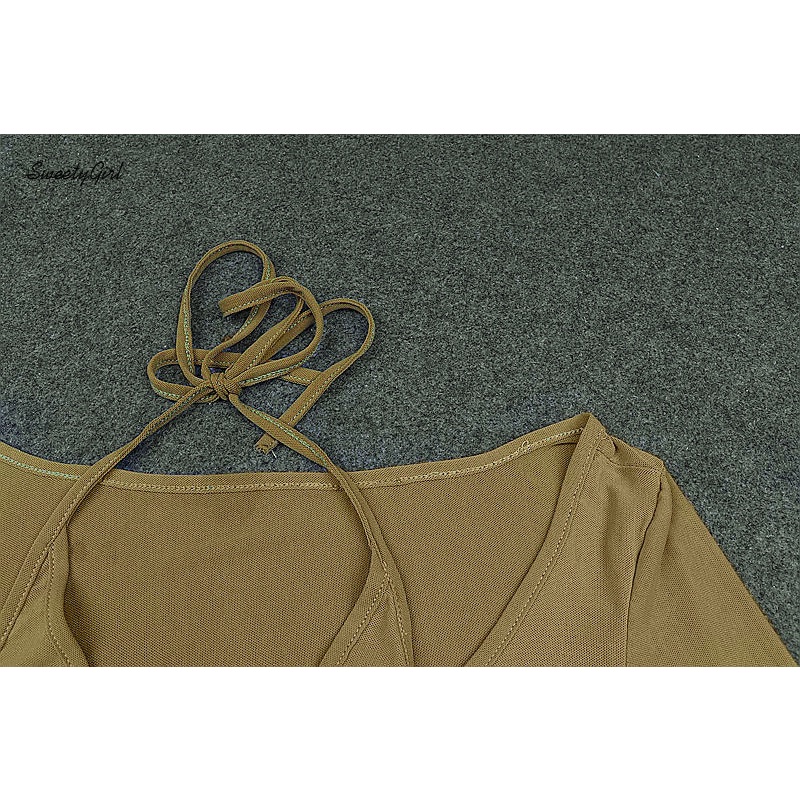 Áo Thun Nữ Trễ Vai Tay Dài Màu Trơn Thắt Nơ Quyến Rũ Thời Trang Dành Cho Nữ 2022