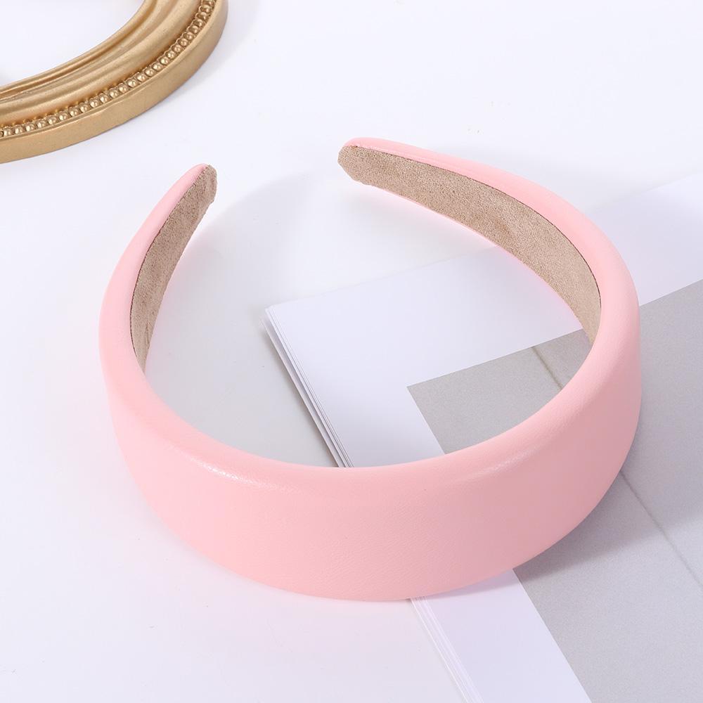 Băng Đô Cài Tóc Bằng Da Có Đệm Mút