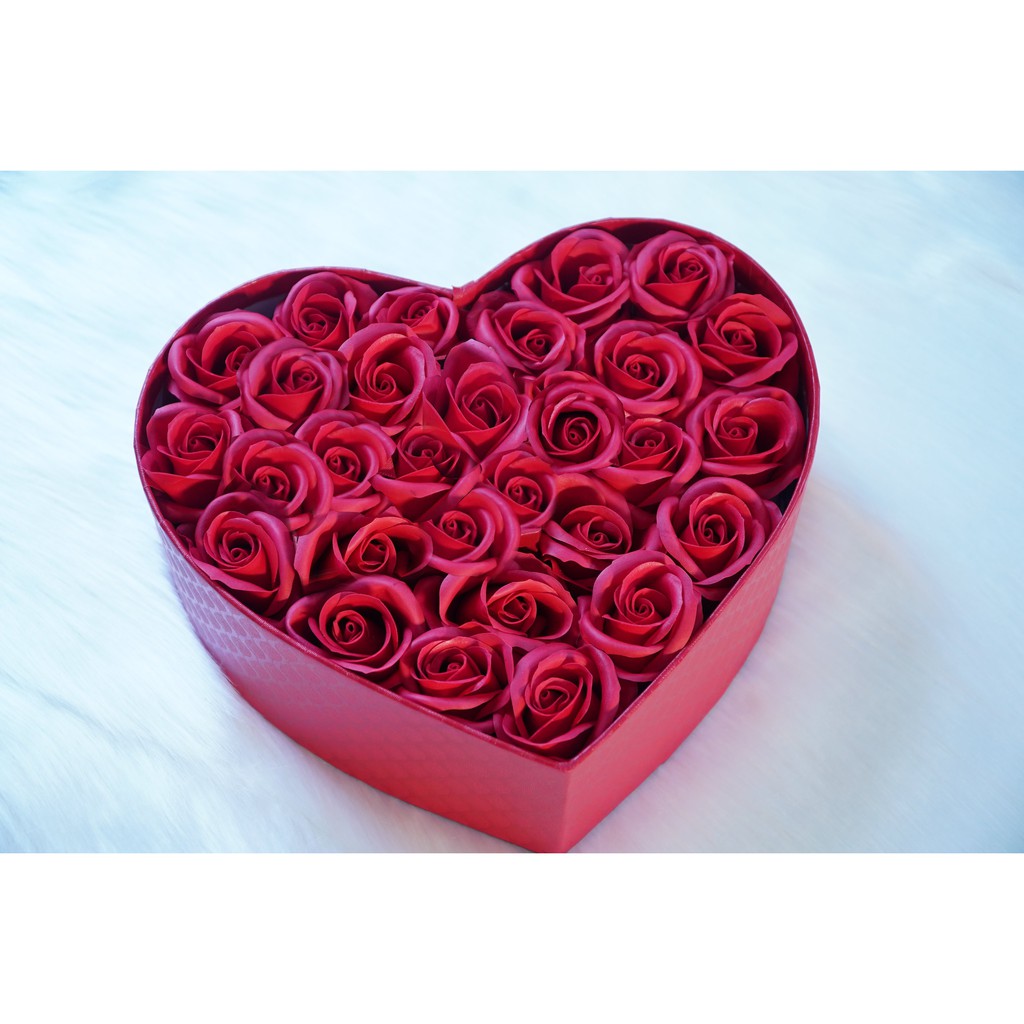 Hộp Quà trái tim hoa sáp , quà tặng tình yêu, quà tặng người yêu ngày lễ | BigBuy360 - bigbuy360.vn