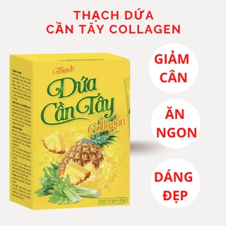 Giảm cân nhanh an toàn hiệu quả THẠCH DỨA CẦN TÂY COLLAGEN hỗ trợ đốt mỡ