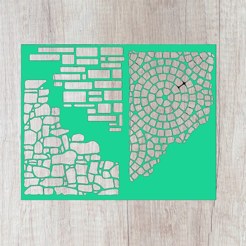 Khuôn cắt thẻ trang trí album hình học bằng kim loại