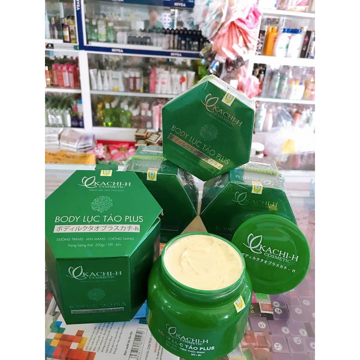 Body Lục Tảo Plus, Dưỡng trắng da toàn thân sau 7 ngày, Chính hãng Kachi-H
