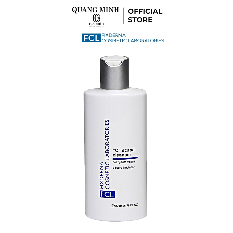 Sữa rửa mặt Fixderma Fcl C Scape Cleanser Sáng da vượt trội 200ml