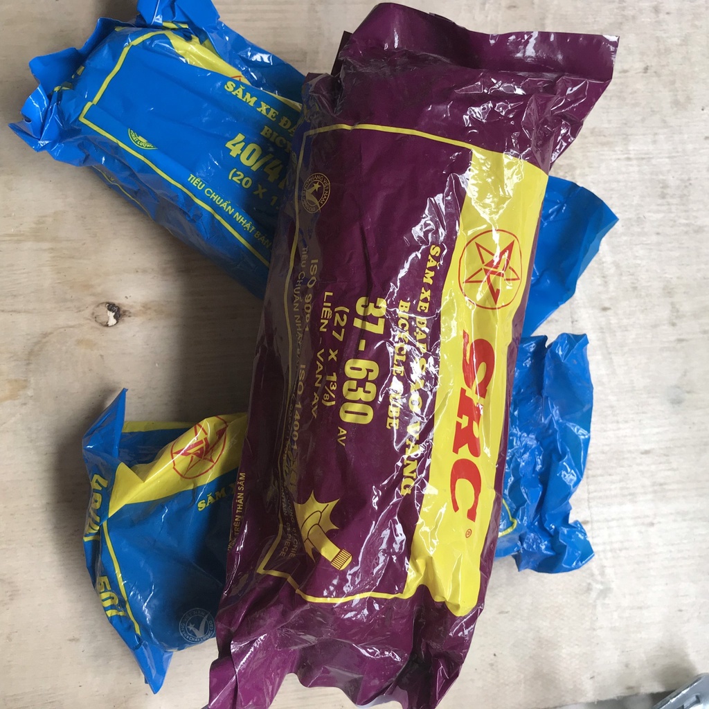 Săm xe, ruột xe đạp các loại xăm sao vàng SCR