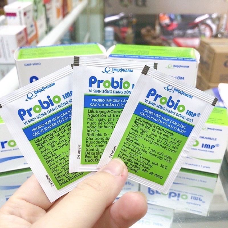 Men tiêu hóa Probio IMP tăng cường hệ vi sinh đường ruột , giảm đầy bụng, ợ hơi Hộp 14 gói