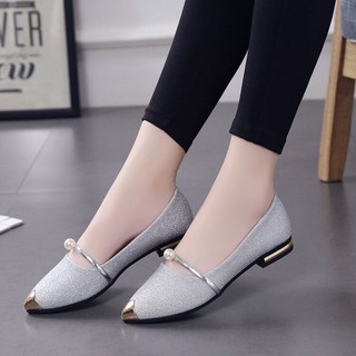 Giày mũi nhọn đế bệt Hàn Quốc