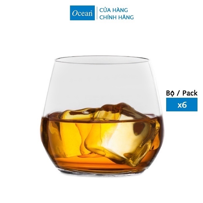 Bộ 6 Ly Rượu Thủy Tinh Ocean Lexington Rock 345ml - Chính Hãng