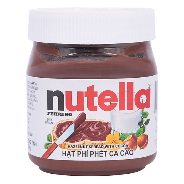 Bơ hạt phỉ phết cacao Nutella hộp 350g