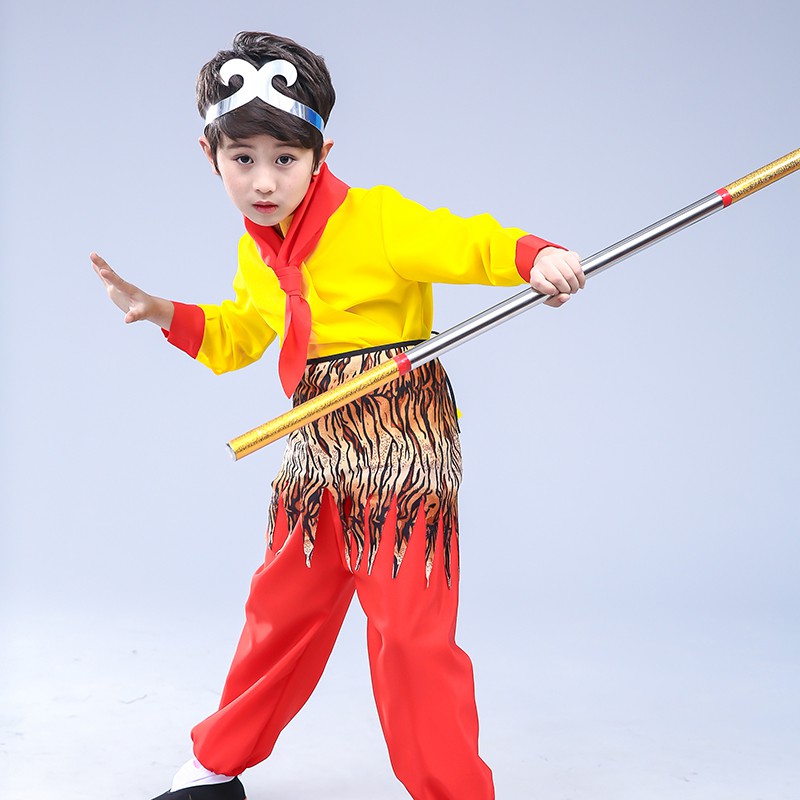 Bộ đồ Tôn Ngộ Không Tây du ký cho trẻ em có ảnh thật