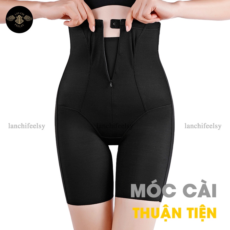 Quần gen bụng khóa kéo định hình giảm mỡ cạp cao Slim 10, thanh định hình siết eo chống cuộn,chống xệ, mặc váy không lộ | BigBuy360 - bigbuy360.vn