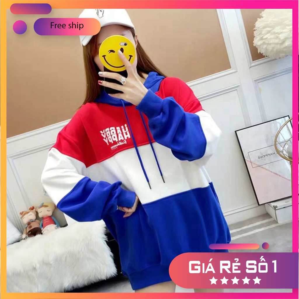 Áo khoác nỉ Hoodie💥FREESHIP💥Áo hoodie phối sọc ngang 3 màu kiểu dáng Hàn Quốc form unisex nam và nữ -KN18