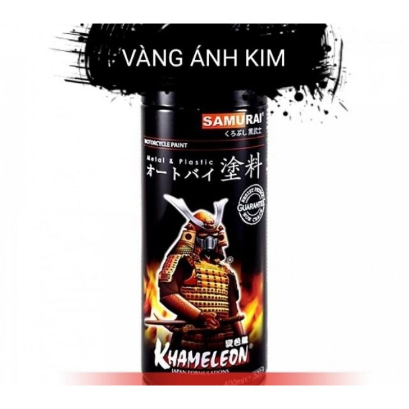 sơn xịt Samurai màu vàng ánh kim (8/123)