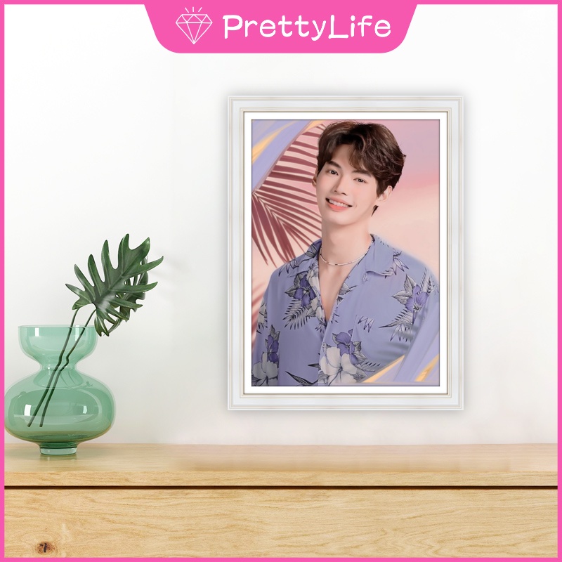 Bộ tranh đính đá 5D DIY hình thần tượng Thái Lan kích thước 30x40cm/40x50cm