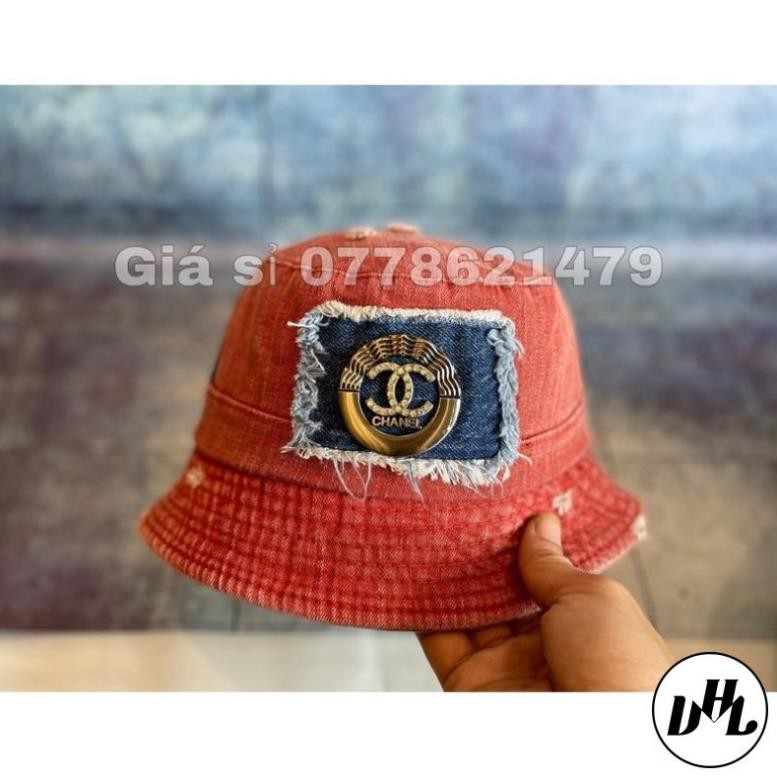 Nón bo bucket rin mạc sắt neo tua thời trang