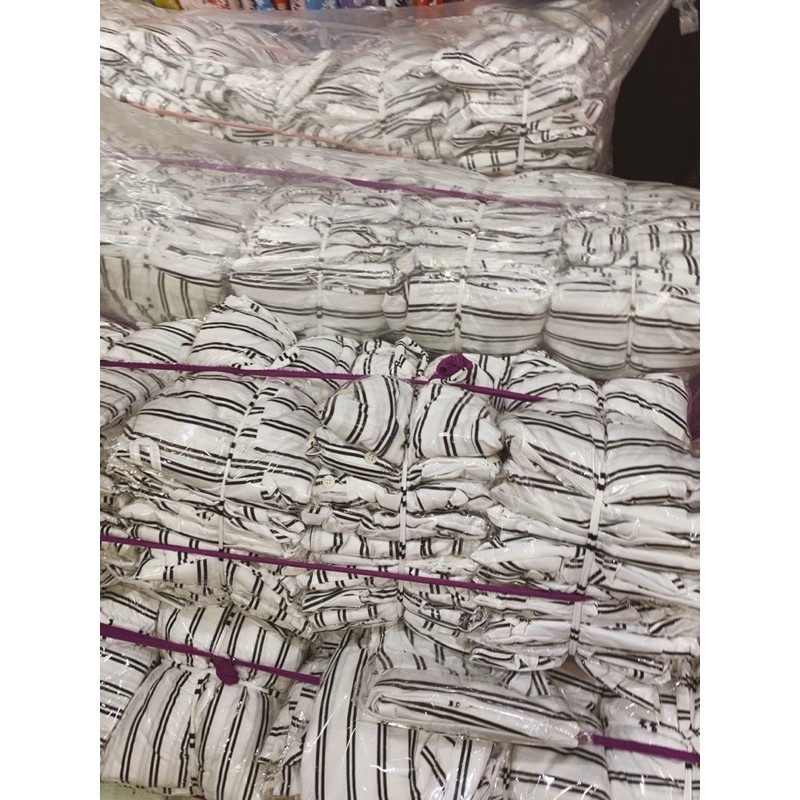 set áo hai dây sọc tặng kèm áo sơ mi form rộng đi biển siêu xinh