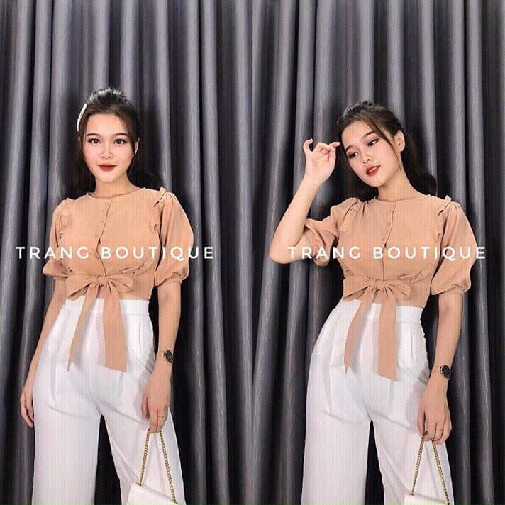 SET ÁO CROPTOP+QUẦN ỐNG RỘNG