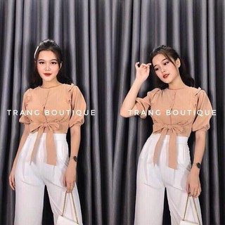 SET ÁO CROPTOP+QUẦN ỐNG RỘNG