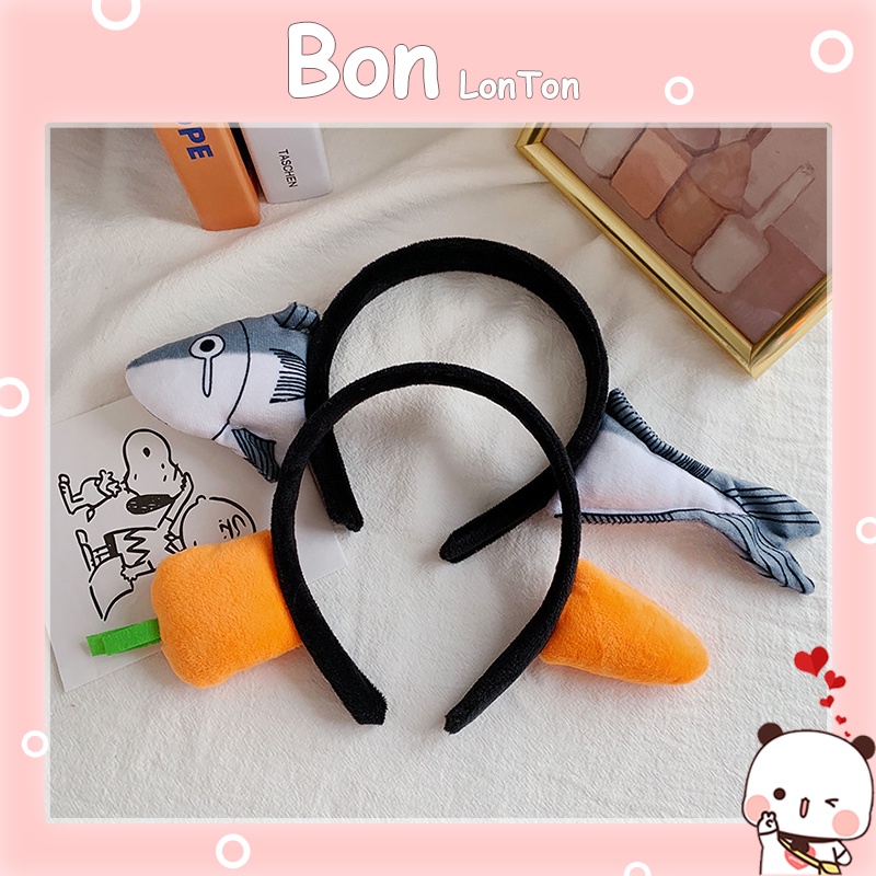 Bờm Tóc Rửa Mặt Cà Rốt Con Cá Đẹp Cute Hàn Quốc, Băng Đô Rửa Mặt Cà Rốt Con Cá Đẹp Nữ