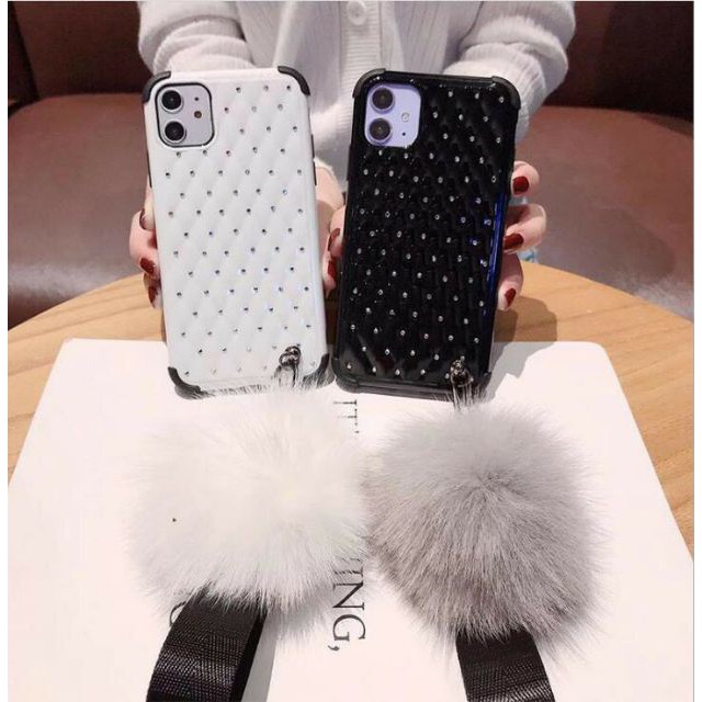 Ốp Chống Sốc💖FREE SHIP💖Ốp Chống Sốc Đính Đá Kèm Bông Siêu Đẹp - Giá Cực Rẻ | BigBuy360 - bigbuy360.vn