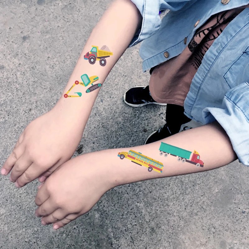 Hình xăm dán tạm thời họa tiết ngộ nghĩnh chống thấm nước dành cho bé