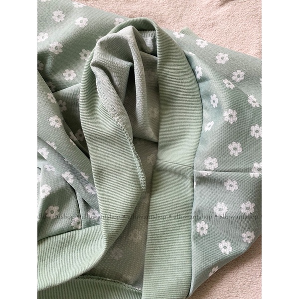 Áo Sweater Gile cổ V in hoa COLZA xuất nhật