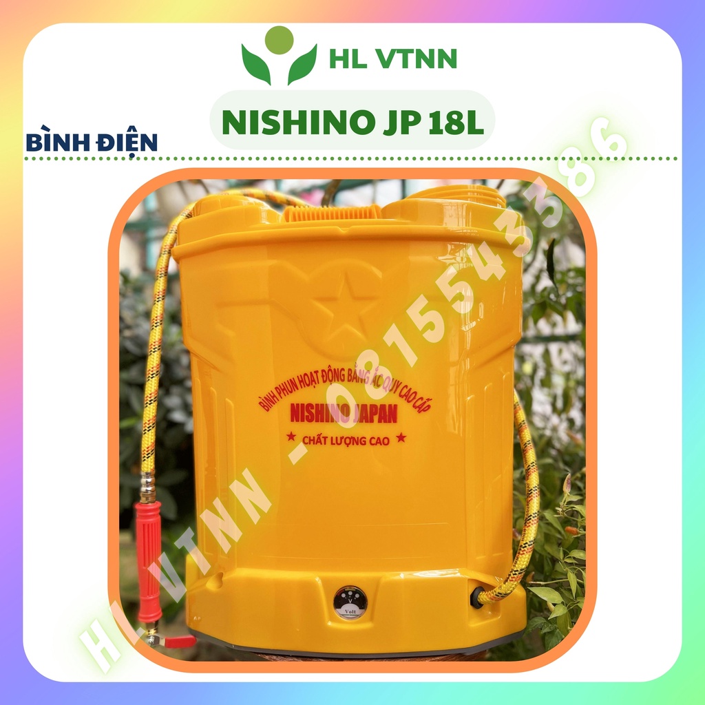Bình phun thuốc trừ sâu bình xịt điện bình phun khử trùng bình bơm thuốc sâu bằng điện NISHINO JAPAN-BP08-HL VTNN