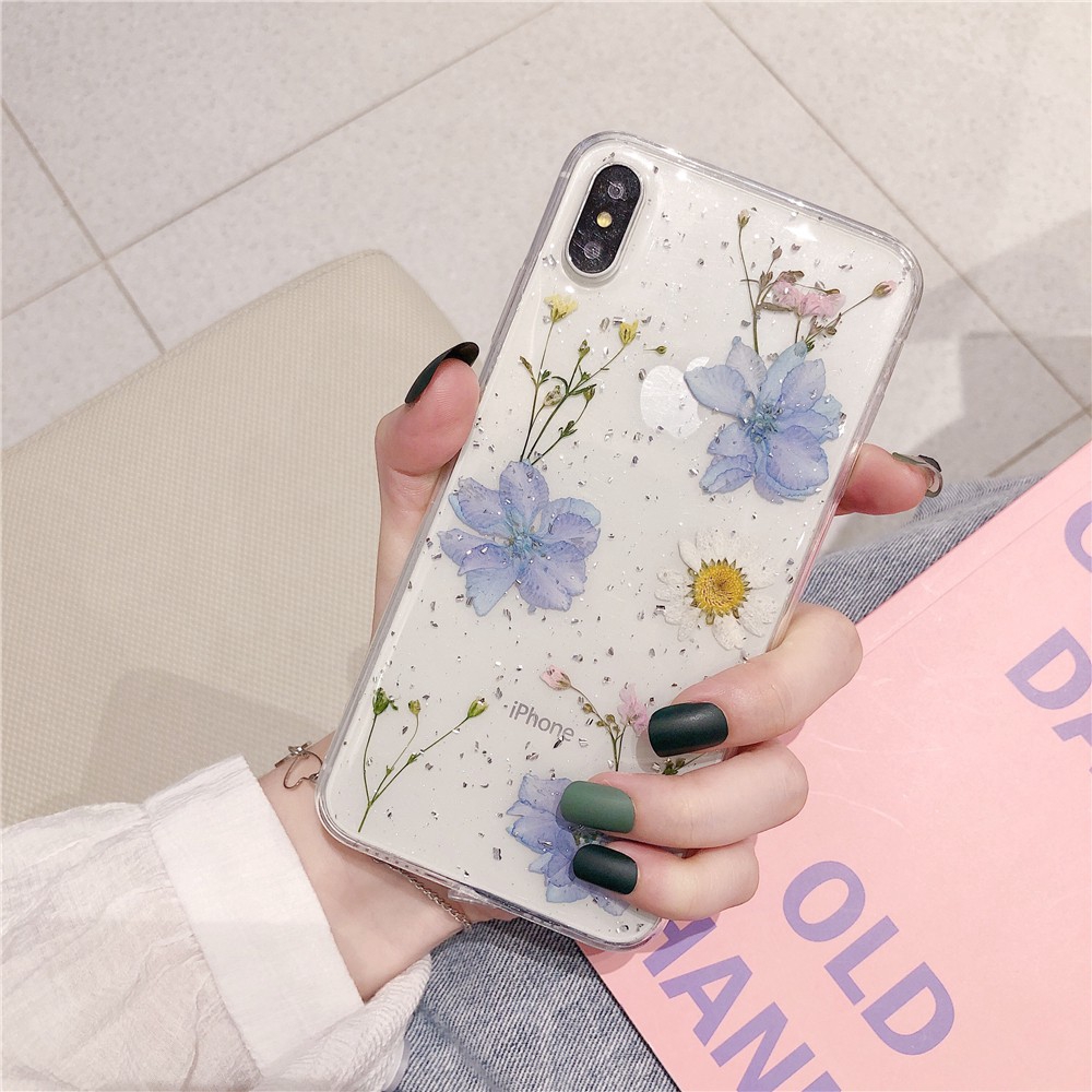 12 Pro Max Ốp điện thoại phối hoa khô thời trang cho IPHONE 6 6S 7 8 PLUS X XR XS MAX 11 PRO MAX