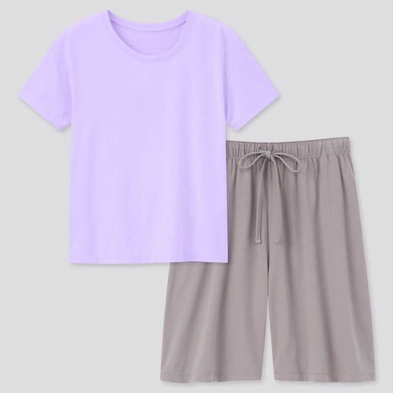 Bộ quần áo lửng nữ dòng làm mát Airism dễ thương của UNIQLO