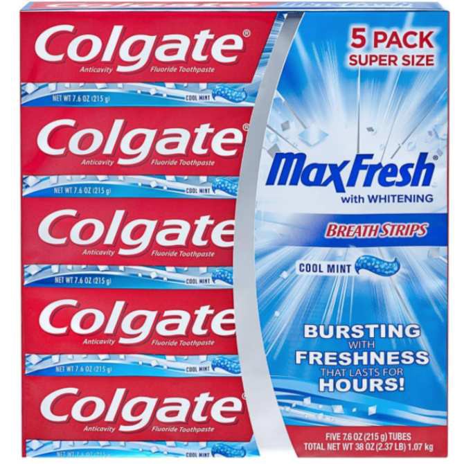 Kem Đánh Răng Mỹ Colgate Maxfresh With Whitening