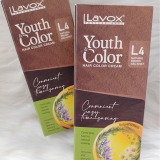 NHUỘM PHỦ BẠC CAO CẤP YOUTH&COLOR LAVOX 60MLx2