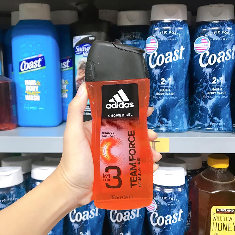 Sữa Tắm Gội Adidas 3 in 1 250ml - Nam Nữ Đều Dùng Được