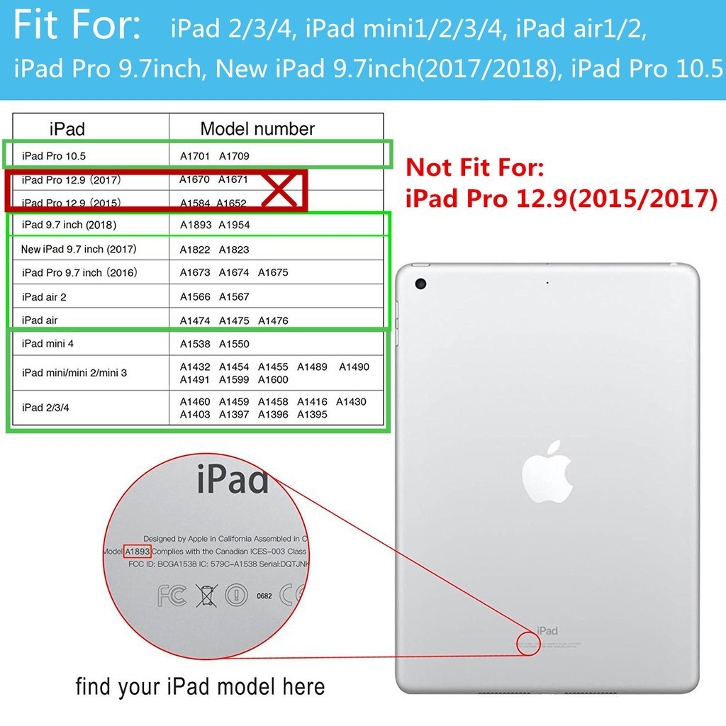 Ốp bảo vệ bằng TPU dẻo cho IPad 2017 2018 iPad 9.7 10.5 10.2 Ipad 2 3 4 5 6 mini 1 2 3 4 ipad air 1 2 | BigBuy360 - bigbuy360.vn