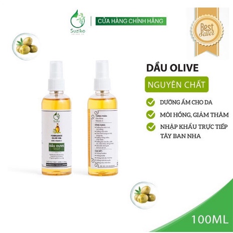 Dầu dưỡng da thiên nhiên olive cung cấp độ ẩm và giúp da săn chắc 100ml | WebRaoVat - webraovat.net.vn