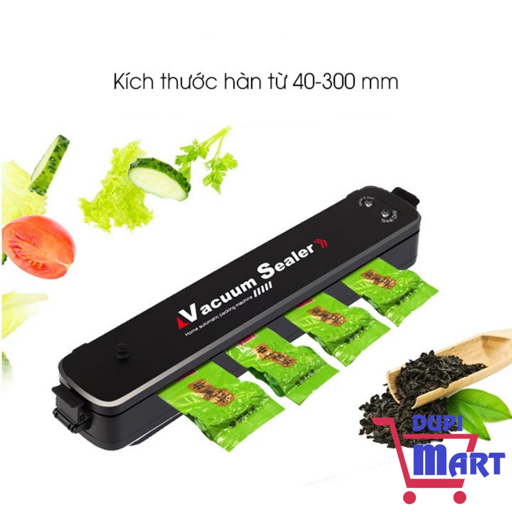 [SIÊU TIỆN ÍCH] Máy Hút Chân Không Thực Phẩm Kiêm Hàn Miệng Túi Vancuum Sealer 90W Tặng Kèm 10 Túi Nhám Hút Chân Không