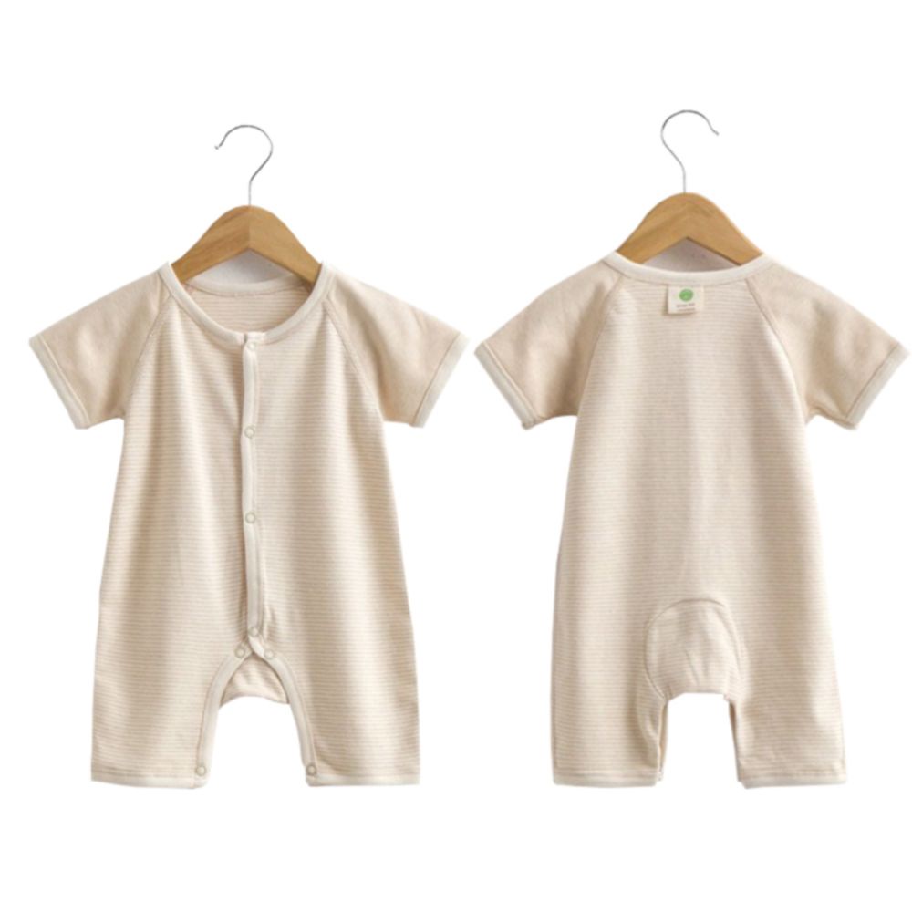 [ORGANIC Baby] Body cộc tay cúc bấm giữa cho bé 100% COTTON HỮU CƠ TỰ NHIÊN siêu đáng yêu.