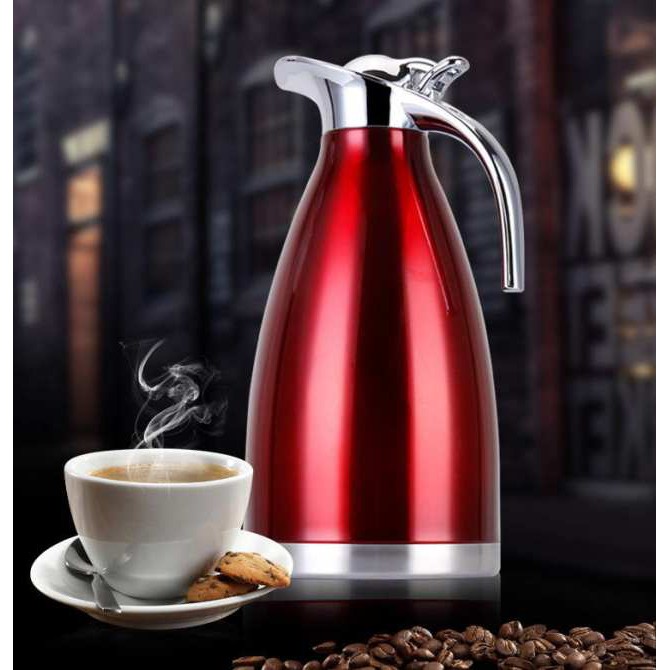 Bình Đựng Nước Coffee Pot 2 Lít Thiết Kế Mới Có Nắp Đậy Tiện Dụng - [Kho Đức Quân]