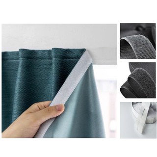 1 MÉT ĐAI DÍNH LÀM RÈM DÁN TƯỜNG MÀU TRẮNG, ĐEN ( NHIỀU SIZE )