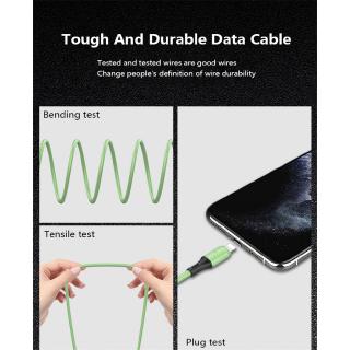 Cáp Sạc Nhanh USB Type-c Bằng Silicon 3 Trong 1 Cho Apple Android