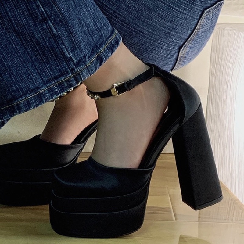 GIÀY CAO GÓT LOLITA L01 ĐẾ KÉP CAO 14CM