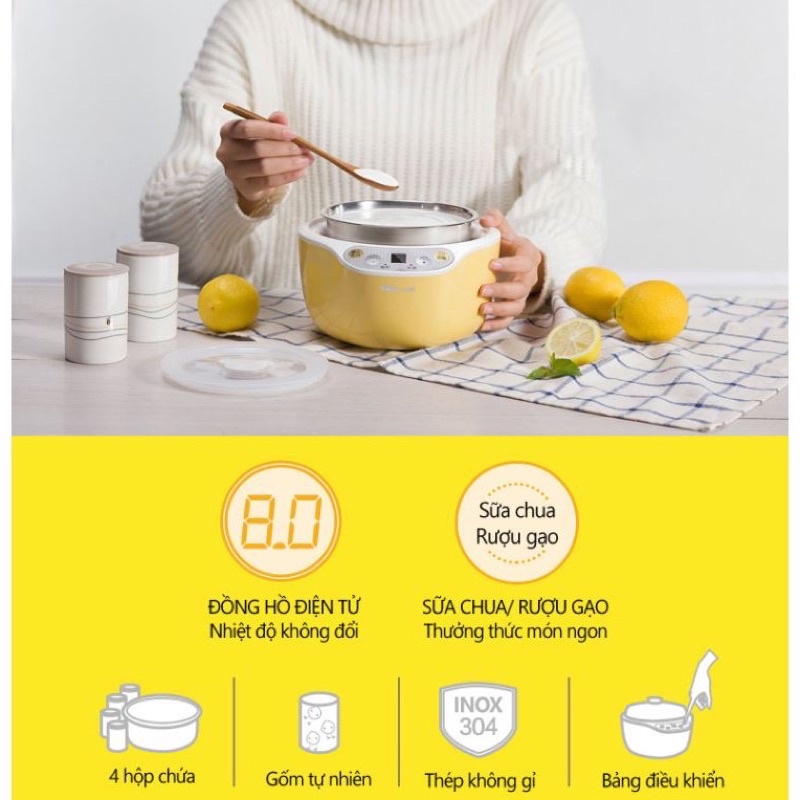 MÁY LÀM SỮA CHUA BEAR SNJ-B10K1